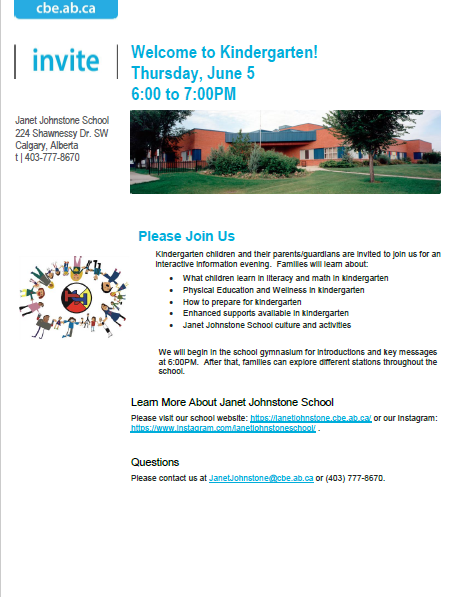 JJ Kindergarten Invitation pic