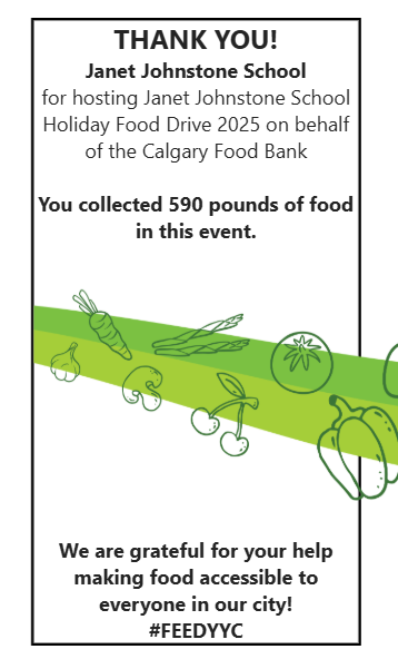 Thank you Food Bank